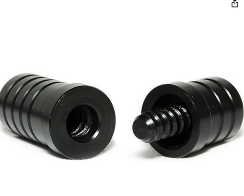 Y2Play Threaded Plastic Radial Joint Protectors - Black