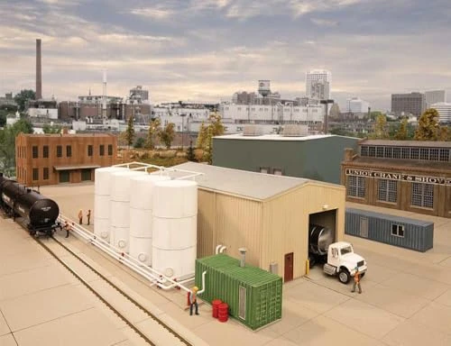 Walthers Cornerstone HO Scale Building/Structure Kit Corn Syrup Transfer
