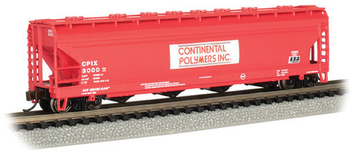 Bachmann N Scale 56ft ACF Center Flow Hopper Continental Polymers 3000