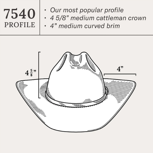 Stetson 4X Corral Black Buffalo Felt Cowboy Western Hat - Size 7 3/4