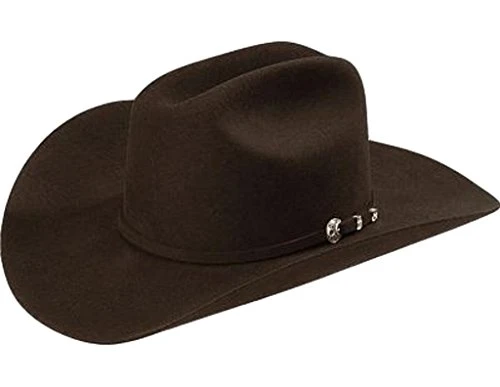 Stetson 4X Corral Chocolate Buffalo Felt Cowboy Western Hat - Size 7 1/8