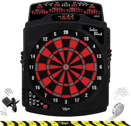 Viper by GLD Solar Blast Electronic Dartboard w/ Darts & AC Adapter