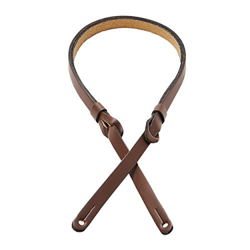 Levy's M19PR-BRN Veg-Tan Leather 1/2" Wide Mandolin Strap - Brown