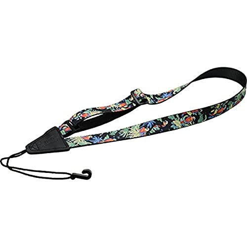 Levy's MP23-006 1" Printed Polyester Hawaiian Design Ukulele Strap - Parrot