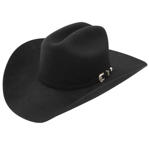 Stetson 3X Oak Ridge Black Wool Felt Cowboy Western Hat - Size 7 3/4