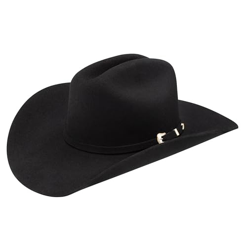 Stetson 3X Oak Ridge Black Wool Felt Cowboy Western Hat - Size 7 3/4