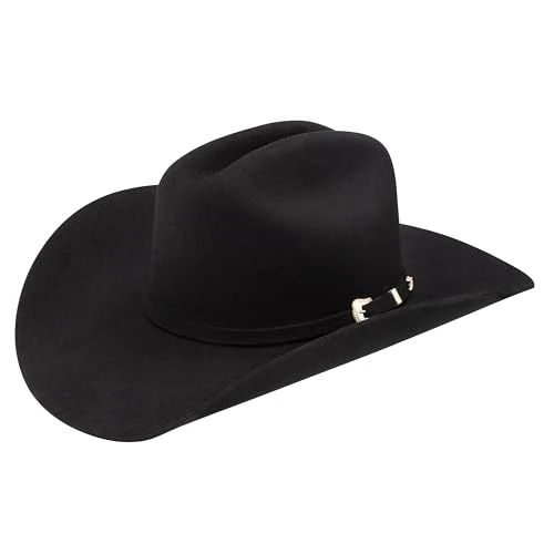 Stetson 3X Oak Ridge Black Wool Felt Cowboy Western Hat - Size 7 1/2