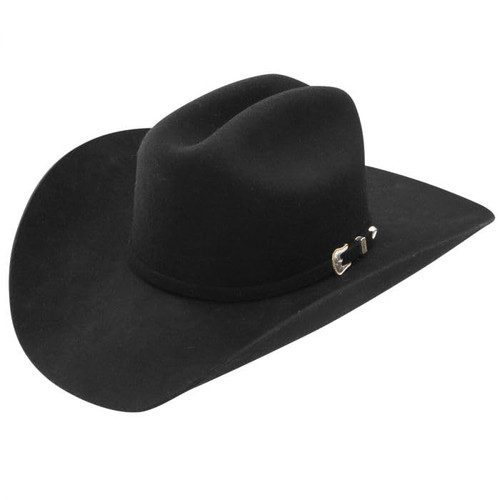 Stetson 3X Oak Ridge Black Wool Felt Cowboy Western Hat - Size 7 3/8
