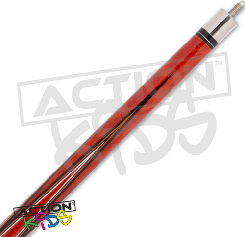 Action Kids JR16 52in Red & Black Wrapped Pool/Billiards Cue Stick
