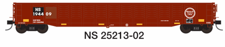 Intermountain N Scale 52' Corrugated Gondola Norfolk Southern #194409