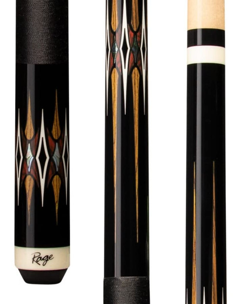 Rage RG214 Hidden Shadows, Black w/Mother-of-Pearl Graphic/ Pool/Billiards Cue Stick