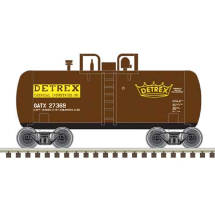 Atlas N Scale Trainman Beer Can Tank Car Detrex(GATX) #27367