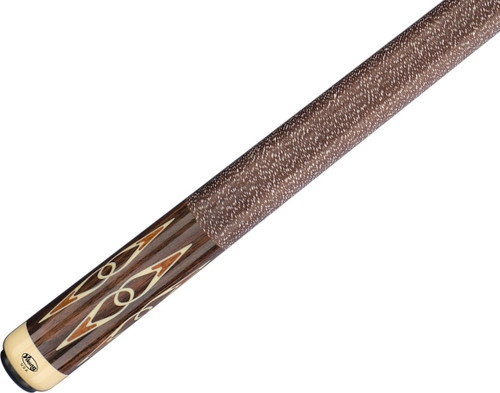 Viking A556 Leopardwood & Ivory Inlays Pool/Billiard Cue - East Indian Rosewood
