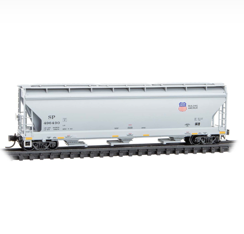 Micro-Trains MTL N-Scale 3-Bay Covered Hopper Union Pacific Ex SP #496490