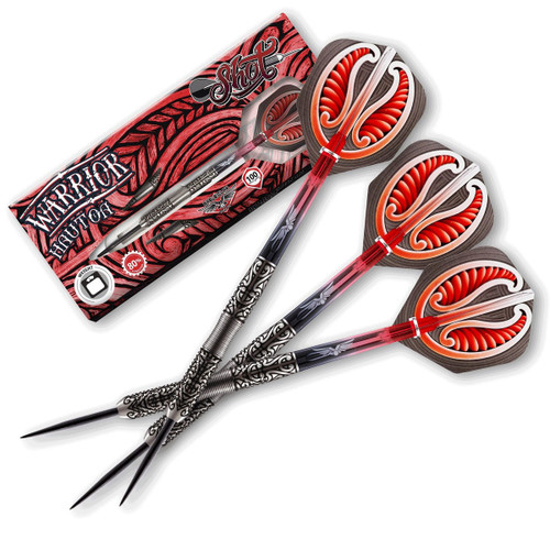 Shot Darts Warrior Hautoa Steel Tip Dart Set - 24g