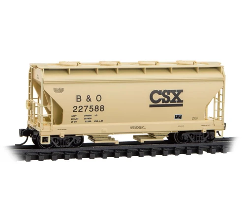 Micro-Trains MTL N-Scale 2-Bay ACF Centerflow Covered Hopper CSX/B&O #227588
