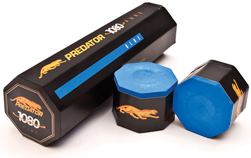 Predator 1080 Pool Billiard Cue Stick Chalk - 5 Piece/Box - Blue (2-Pack)