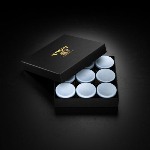 Taom Light Blue Professional Pool/Billiard Cue Chalk - 1 Piece