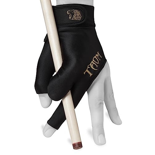 Taom Midas Pool/Billiard Glove, Left Hand Professional Stiched Glove - Large