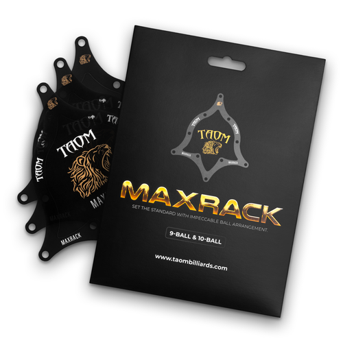 Taom Black Max Rack 9 Ball & 10 Ball Template for Pool/Billiards
