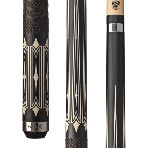 PureX HXT103 Matte Black/White Points/11.75mm Shaft Pool/Billiard Cue Stick