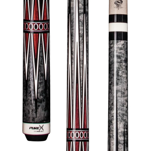 PureX HXT67 Grey Birdseye/Cocobolo Points Decal No Wrap Pool/Billiard Cue Stick