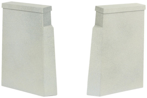 Walthers Cornerstone HO Scale Single Track Railroad Bridge Concrete Piers 2-Pack
