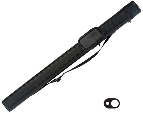 Pro Series C11B-A 1x1 Oval Black Leatherette w Embossed Inset Pool/Billiard Case