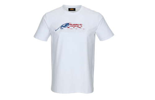 Predator USA Embroidered Logo Short Sleeve T Shirt White - 2X Large