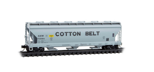 Micro-Trains MTL N-Scale 3-Bay ACF Covered Hopper Cotton Belt #73994