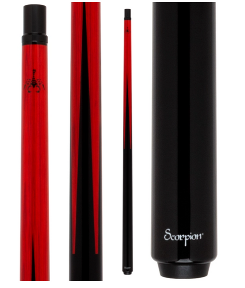 Scorpion SCO120 Carbon Fiber Red Sneaky Pete Billiard/Pool Cue