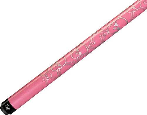 Rage RG88 Cotton Candy Pink w/ Silver Glitter Skulls Pool/Billiard Cue Stick