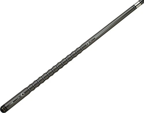 Stealth STH12 Grey Stain Black & Silver Tribal Overlay Pool/Billiards Cue Stick