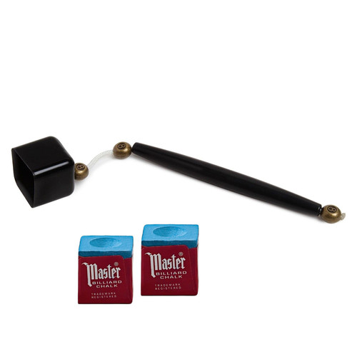 Deluxe Chalk Stick Holder Pocket Chalker Pool/ Billiard Cue Accessory w/ Two Pieces Of Chalk