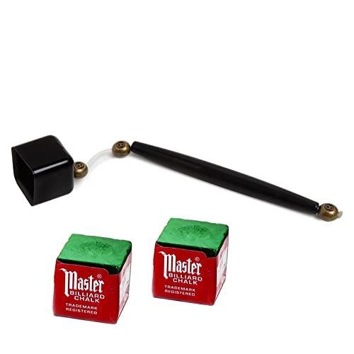 Deluxe Chalk Stick Holder Pocket Chalker Pool/ Billiard Cue Accessory w/ Two Pieces Of Chalk