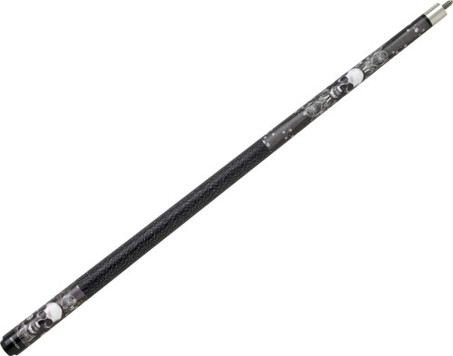 Eight Ball Mafia EBM02 Skull 8 Ball Tribal Black/White Pool/Billiards Cue Stick