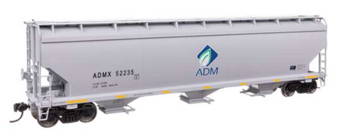 Walthers HO Scale 60' NSC 5150 3Bay Covered Hopper Archer Daniels Midland #52235