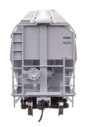 Walthers HO Scale 60' NSC 5150 3Bay Covered Hopper Archer Daniels Midland #52235