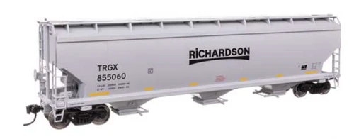 Walthers HO Scale 60' NSC 5150 3-Bay Covered Hopper Richardson TRGX #855060