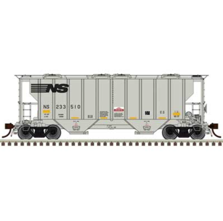 Atlas HO Scale Portec 3000 2-Bay Covered Hopper Norfolk Southern #233510