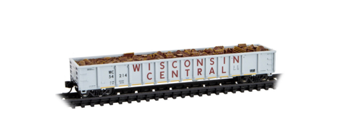 Micro-Trains MTL N-Scale 52'' Mill Gondola Wisconsin Central #54214