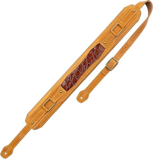 Levy's 3" Apex Leather Guitar Strap with Padding and Hardware - Tan