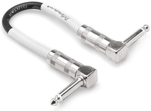 HOSA CPE-118 Right-Angle Electric/Acoustic Guitar 1/4" Pedal Patch Cable  - 18"