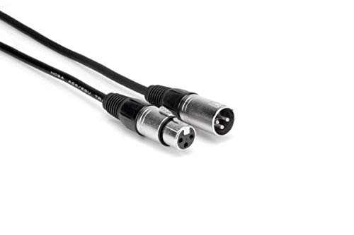 HOSA DMX315 XLR Connectors w/ Strain Relief for Reliability XLR3M to XLR3F 15 ft