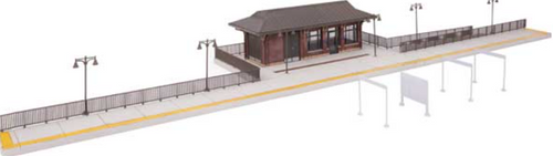 Walthers Cornerstone HO Scale Building/Structure Kit Amtrak Rural Station