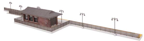 Walthers Cornerstone HO Scale Building/Structure Kit Amtrak Rural Station