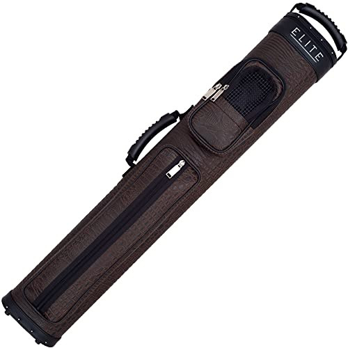 Elite ECCP24 Brown Crocodile Design/Cell Phone Pouch 2x4 Pool/Billiard Cue Case