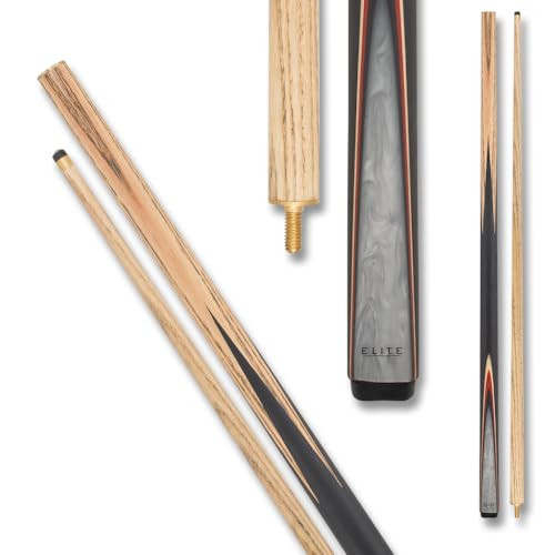 Elite ELSNK13 Acacia Red Black Pearl Accent Handle Snooker Pool/Billiard Cue