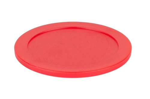 Hockey Puck Red Round - Single