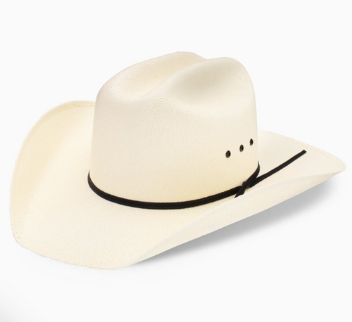 Resistol Denison Double R Collection 7X Bangora Straw Cowboy Hat - Size 7 1/4